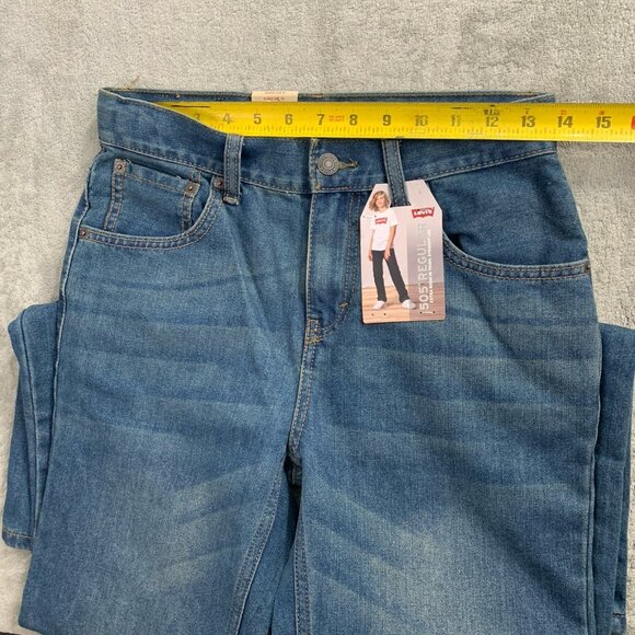 Levi's 505 Jeans Boys Junior Size 16 Blue Denim Straight Leg Regular 28x30” - Picture 7 of 14